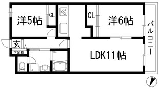 グレースコート直井の物件間取画像